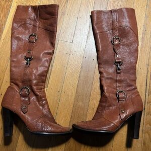 Charles David Cognac Boots